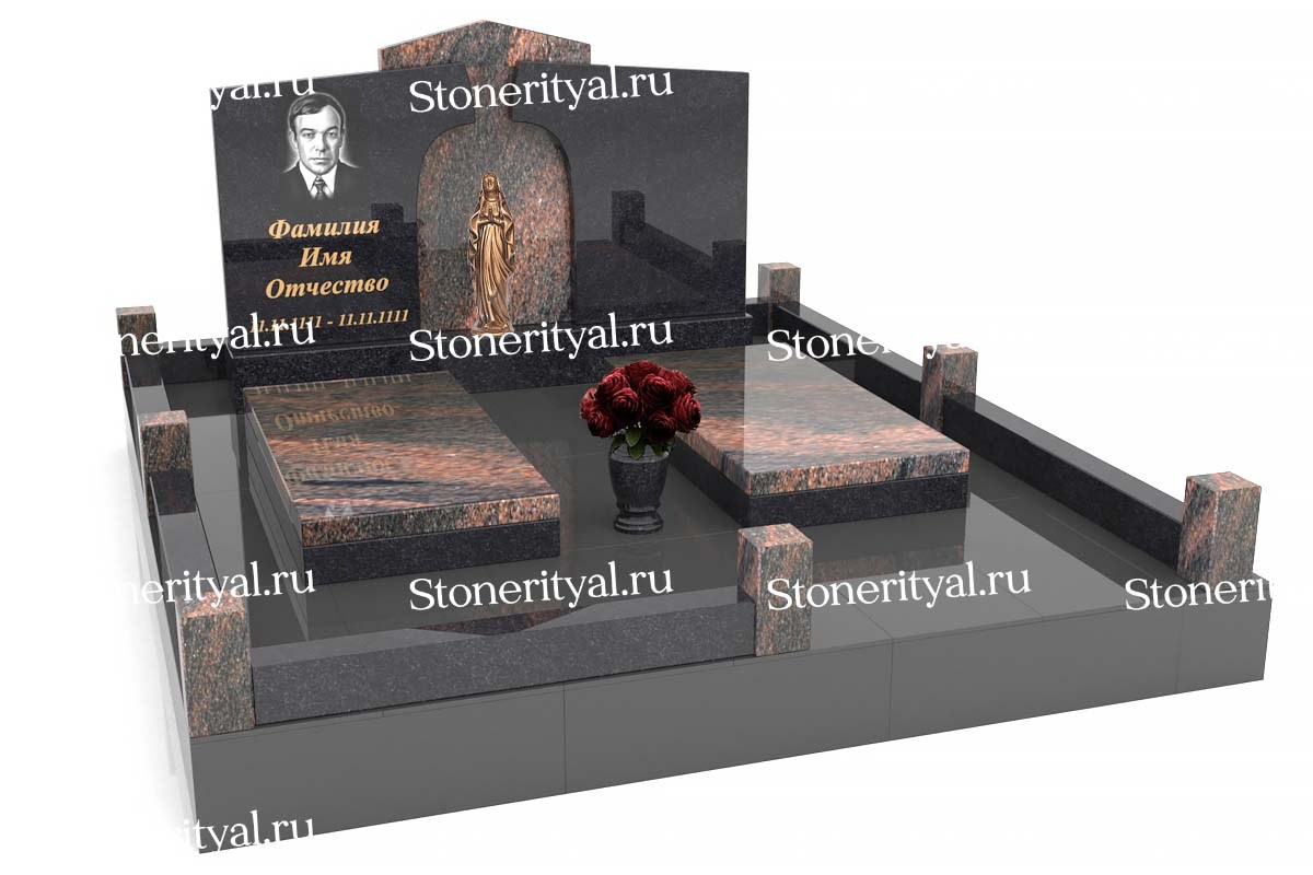 Семейные памятники. Изготовление и установка памятников в Москве и МО