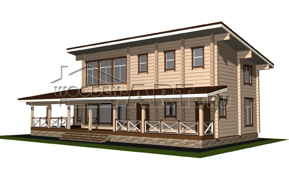 «Малахово» 276 кв. м. Проекты деревянных домов