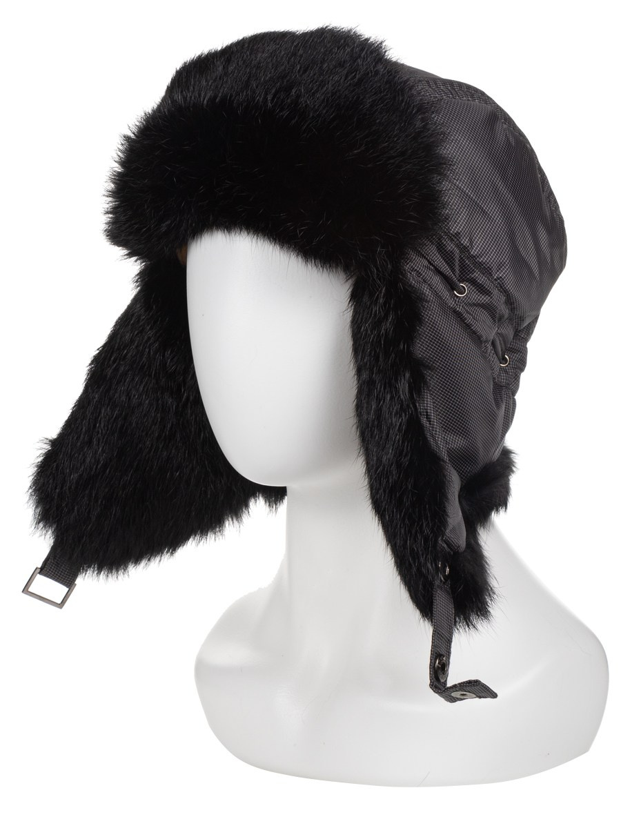 Шапка ушанка, меховая, с завязками, мужская