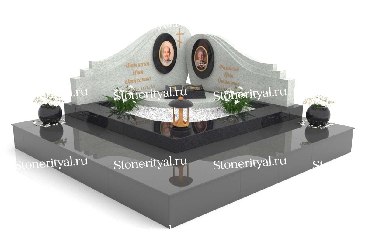 Семейные памятники. Изготовление и установка памятников в Москве и МО