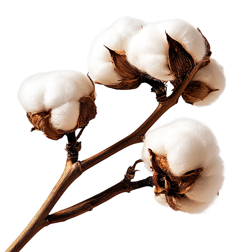 PNG images Cotton branch isolated / Ветка хлопка без фона