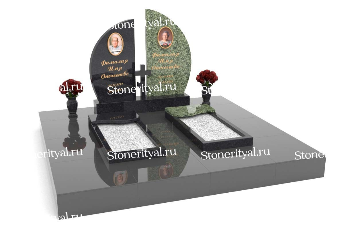 Семейные памятники. Изготовление и установка памятников в Москве и МО