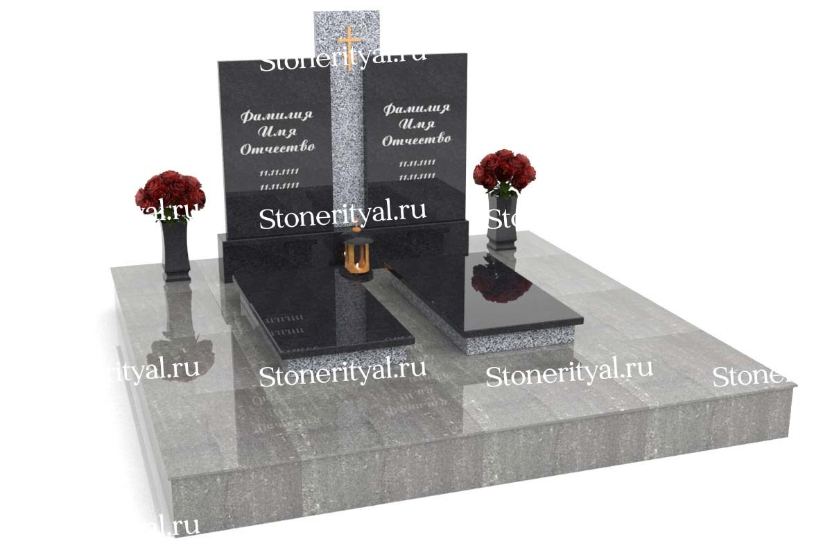 Семейные памятники. Изготовление и установка памятников в Москве и МО