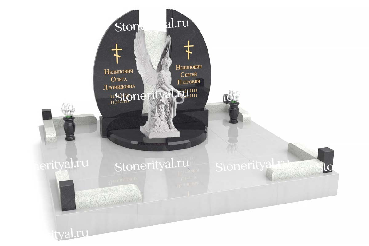 Семейные памятники. Изготовление и установка памятников в Москве и МО