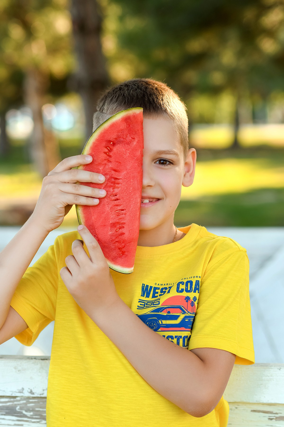 Детская съёмка с арбузами. Детский фотограф в Донецке Марина Пилипенко
