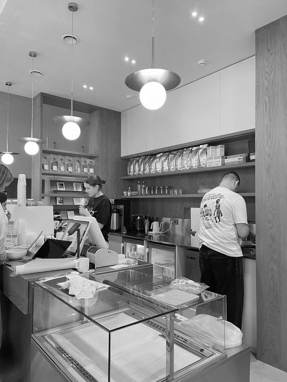 Plain Coffee Moscow in Moscow Russia designed by QUADRUM STUDIO