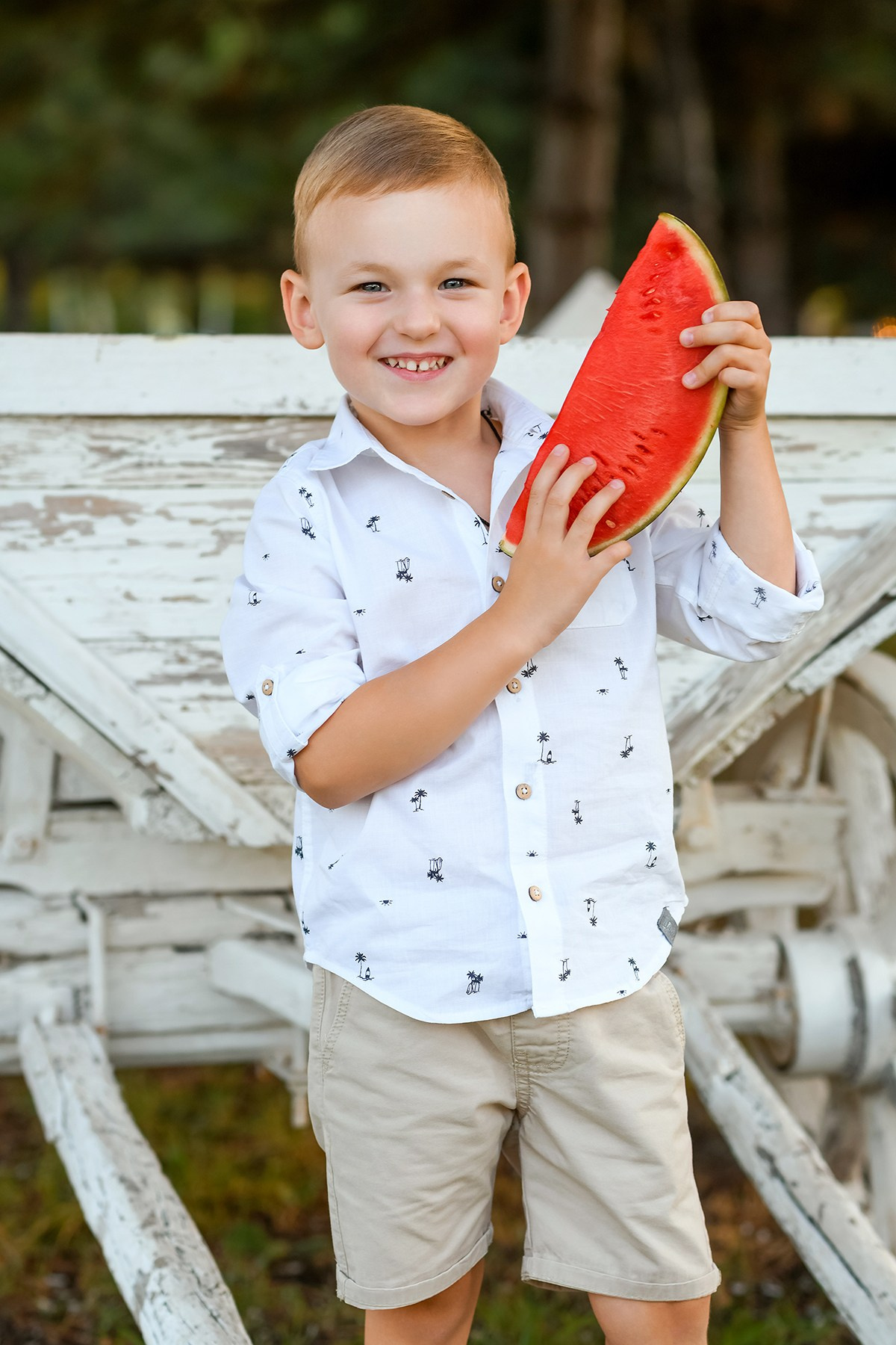 Детская съёмка с арбузами. Детский фотограф в Донецке Марина Пилипенко