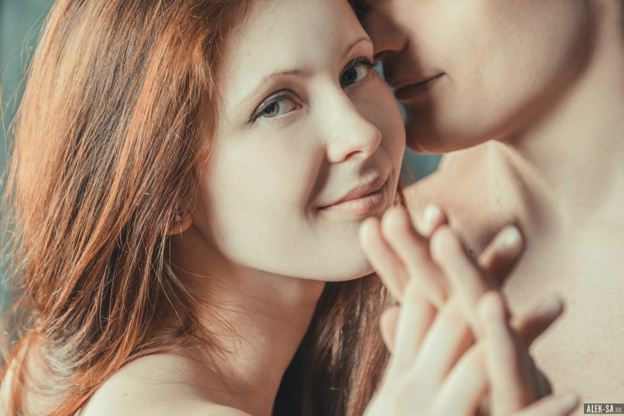 Нежный портрет пары крупным планом — love story, Краснодар