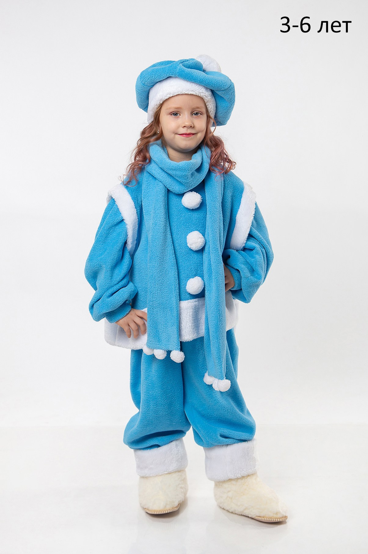 Прокат костюмов. Прокат детского костюма снеговика для фотосессии