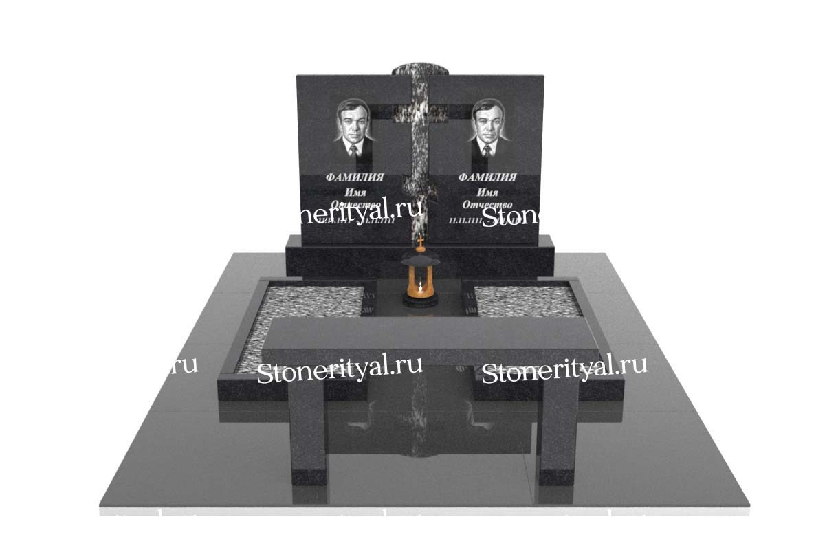 Семейные памятники. Изготовление и установка памятников в Москве и МО