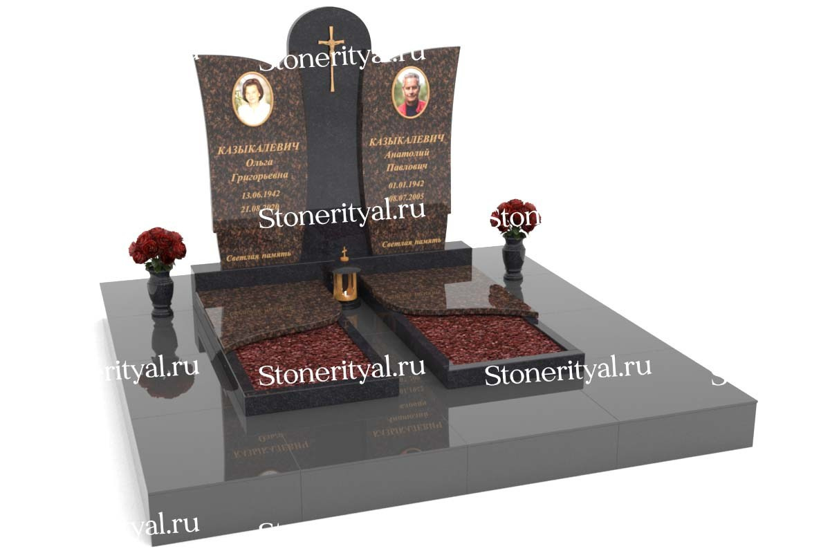 Семейные памятники. Изготовление и установка памятников в Москве и МО