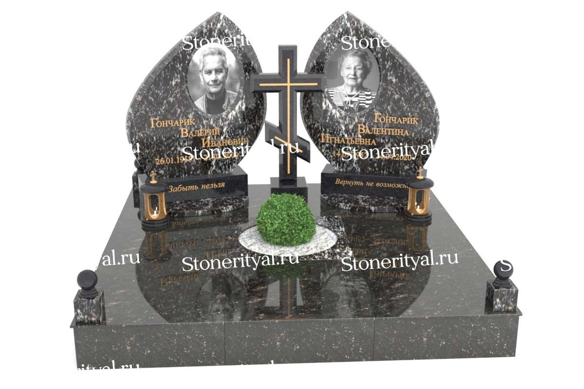 Семейные памятники. Изготовление и установка памятников в Москве и МО