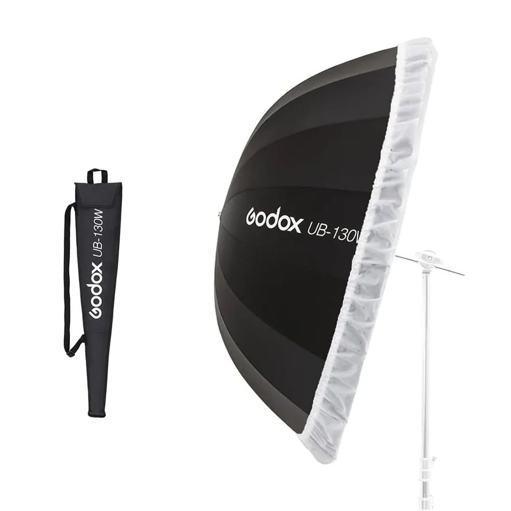 Зонт параболический Godox UB-130W белый-черный