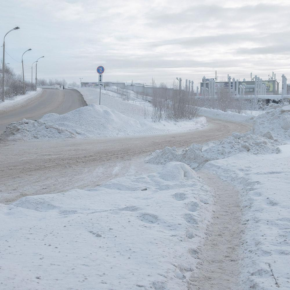 Noon. Murmansk. February 2019.