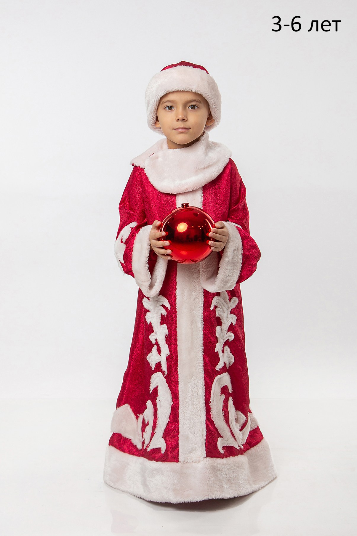 Прокат костюмов. Аренда детского костюма деда мороза для фотосессии