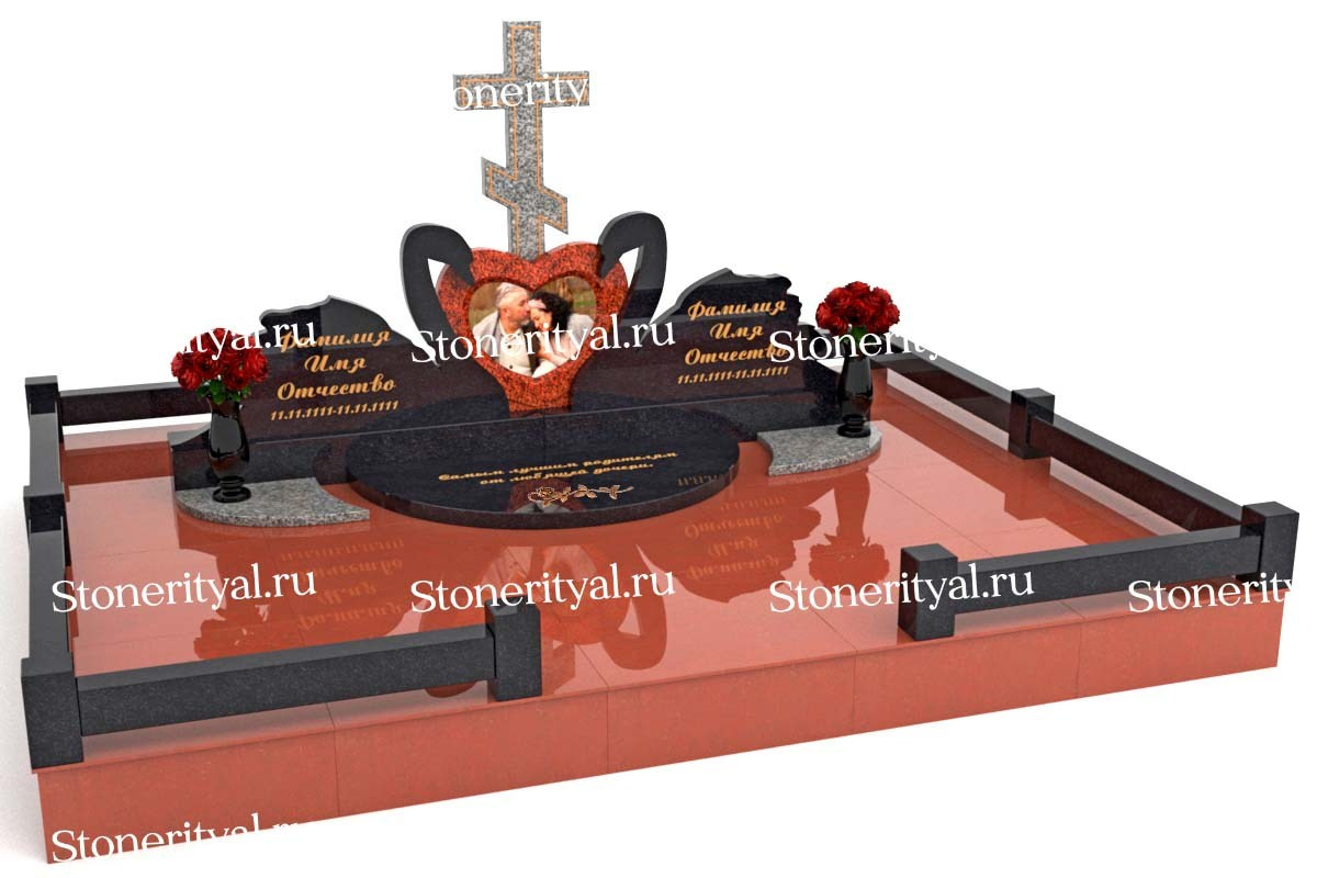 Семейные памятники. Изготовление и установка памятников в Москве и МО