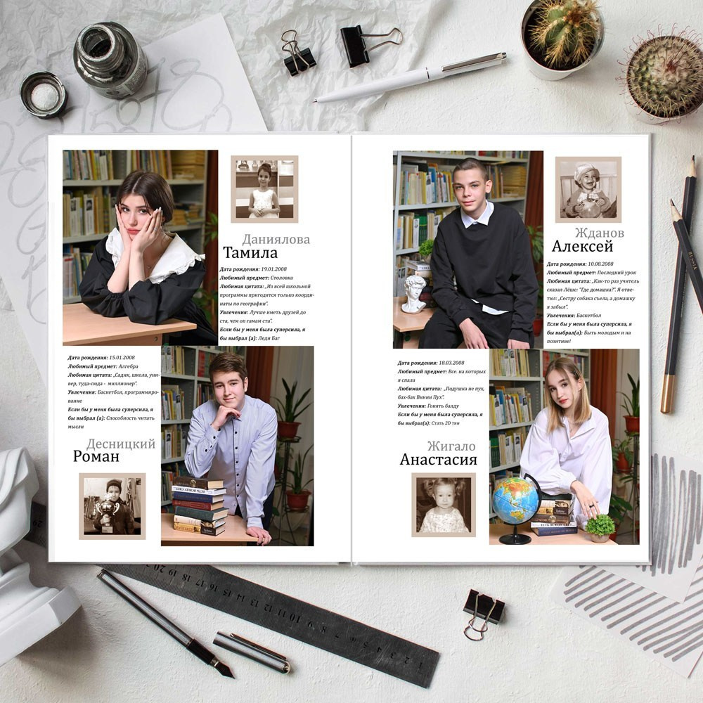 Выпускной альбом «Анкета». Выпускные альбомы для детских садов и школ в Норильске
