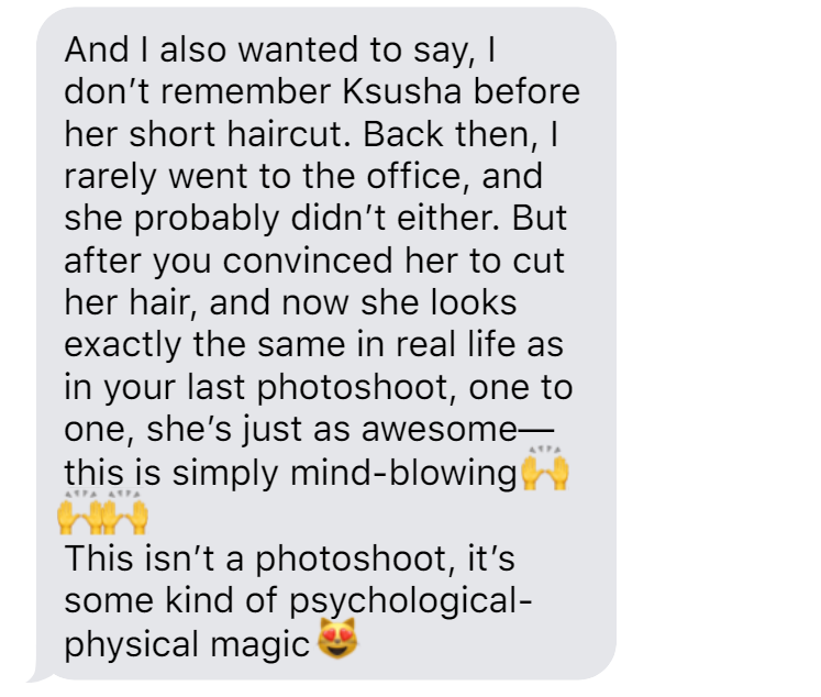 Story of Ksenia. Yulia Otroschenko