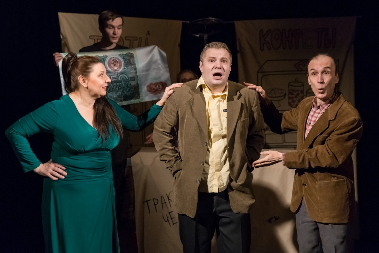 «Восхитительные истории парикмахера Наконечникова» спектакль, комедия. Театр "Палитра" режиссёр - Владимир Сабельфельд