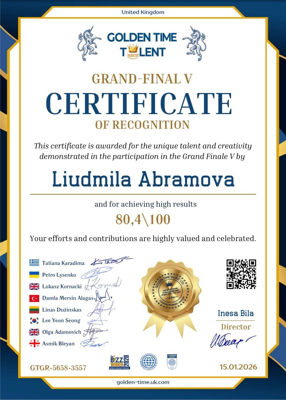 достижения художника, профессиональные достижения в искусстве, награды художника, дипломы и сертификаты художника, международные награды в искусстве, признание в мире современного искусства, профессиональный художник международного уровня, выставки художников в США, выставки современного искусства Великобритания, художественные выставки Россия, международные выставки художников Турция, арт-выставки в Китае, художественные проекты и выставки Непал, участие в международных выставках, лауреат международных художественных конкурсов, участник зарубежных арт-проектов, дипломы международных художественных выставок, сертификаты участника арт-выставок, профессиональные сертификаты художника, подтверждение авторства и участия в выставках, официальные дипломы в сфере искусства, публикации в арт-журналах, статьи о художнике в международных изданиях, публикации в журналах о современном искусстве, упоминания художника в арт-медиа, публикации в художественных каталогах, современный художник международного уровня, авторское искусство, авторская абстракция, современное абстрактное искусство, художник с международным признанием, профессиональный художник с наградами golden time talent