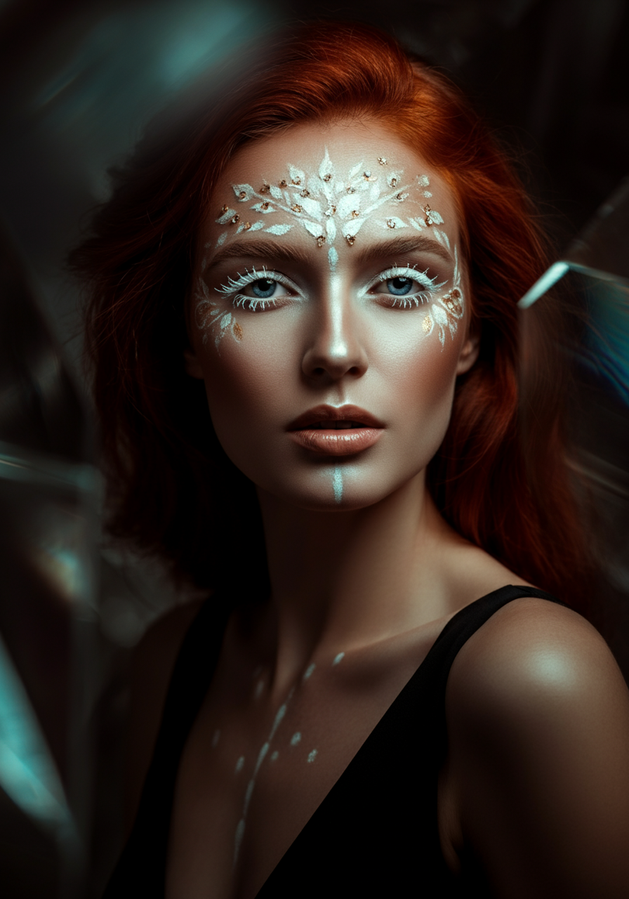 Фэшн портрет со стильной загорелой девушкой в студии - референс для вашей съёмки