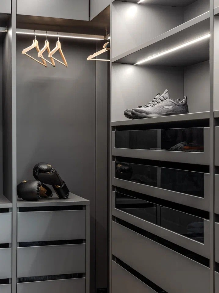 Квартира для молодого IT-специалиста площадью 250 м² на 21 этаже. Студия дизайна интерьера «Строчка» | Москва, Санкт-Петербург, Самара, Казань, Тольятти, Ульяновск и другие города России