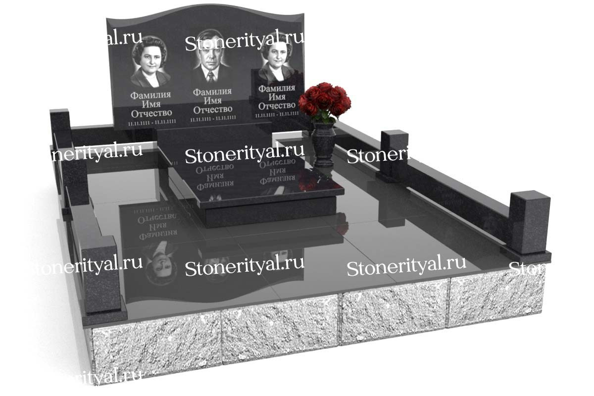 Семейные памятники. Изготовление и установка памятников в Москве и МО