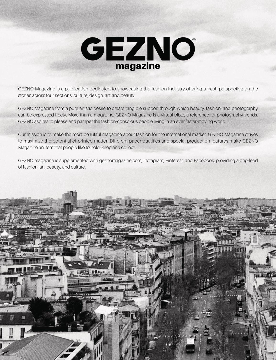 Страница мартовского номера 2026 года журнала Genzo, France, Paris