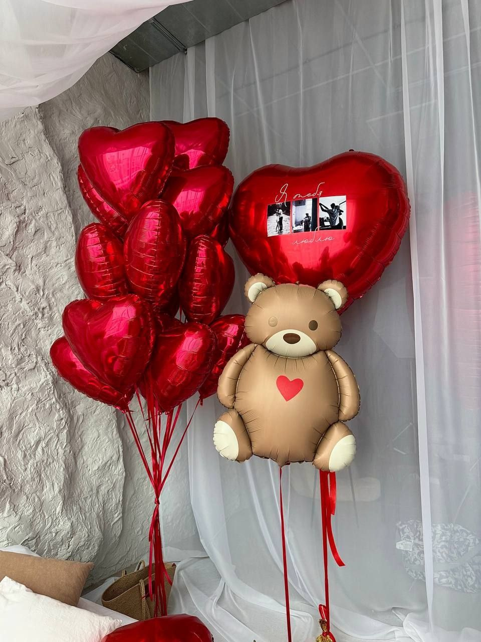 14th Valentine’s Day. Шары с гелием, фотозоны Нови Сад Белград. Balone i dekoracije od balona Novi Sad Beograd