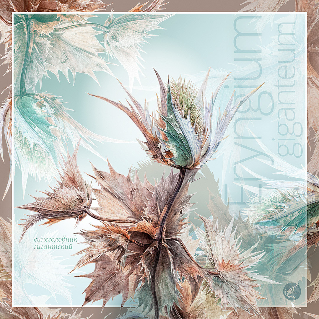 Авторские платки. Ручка Алена — ботанический художник, дизайнер, фотограф