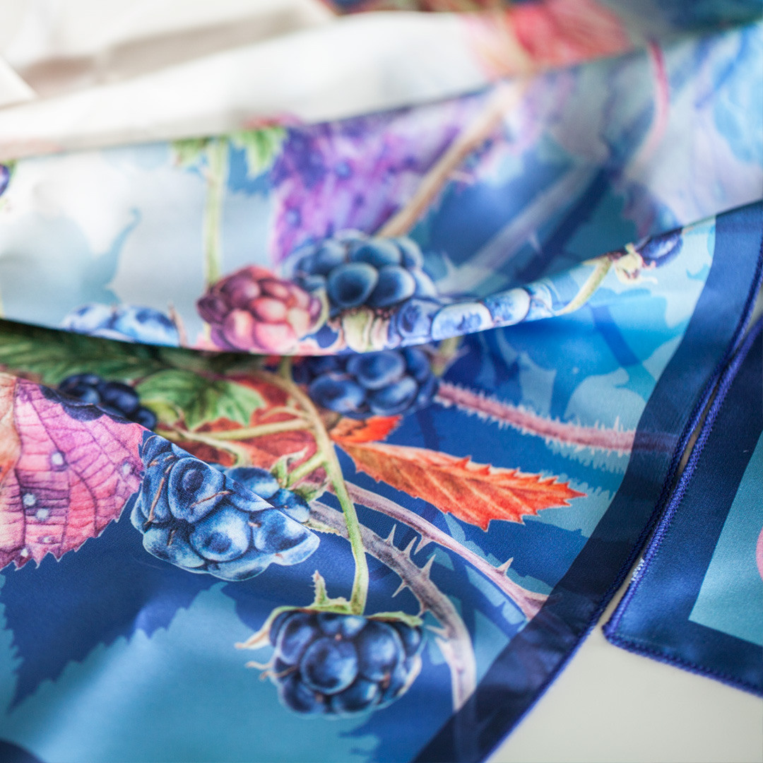 Авторские платки. Ручка Алена — ботанический художник, дизайнер, фотограф