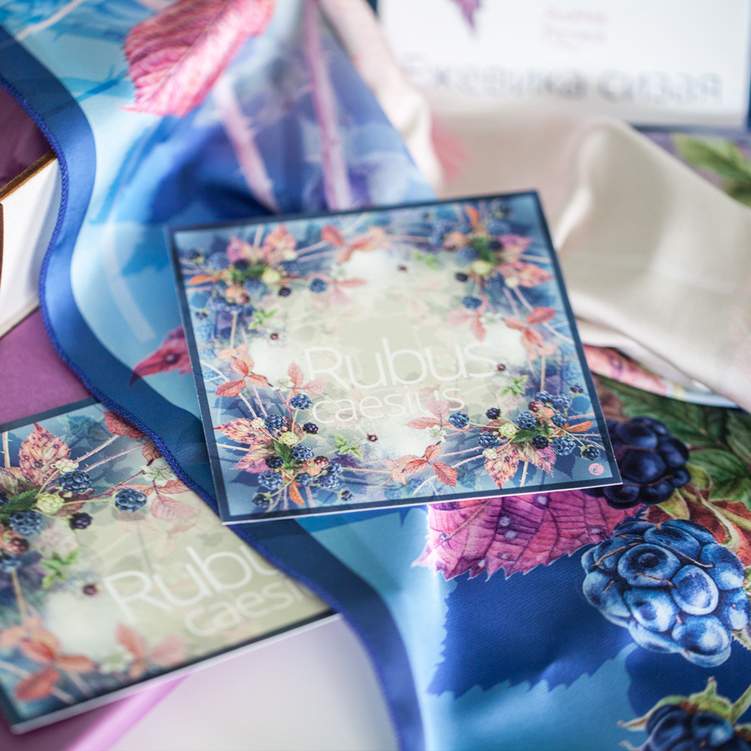 Авторские платки. Ручка Алена — ботанический художник, дизайнер, фотограф