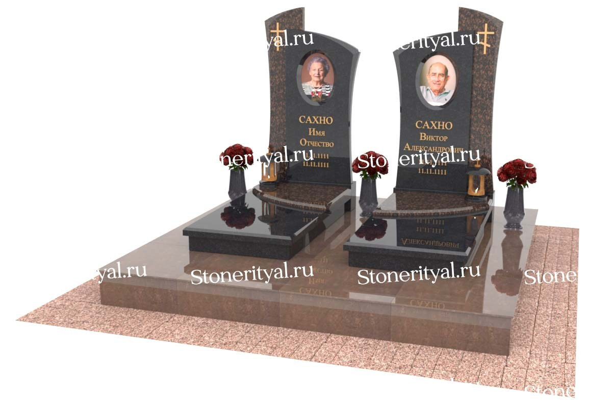 Семейные памятники. Изготовление и установка памятников в Москве и МО