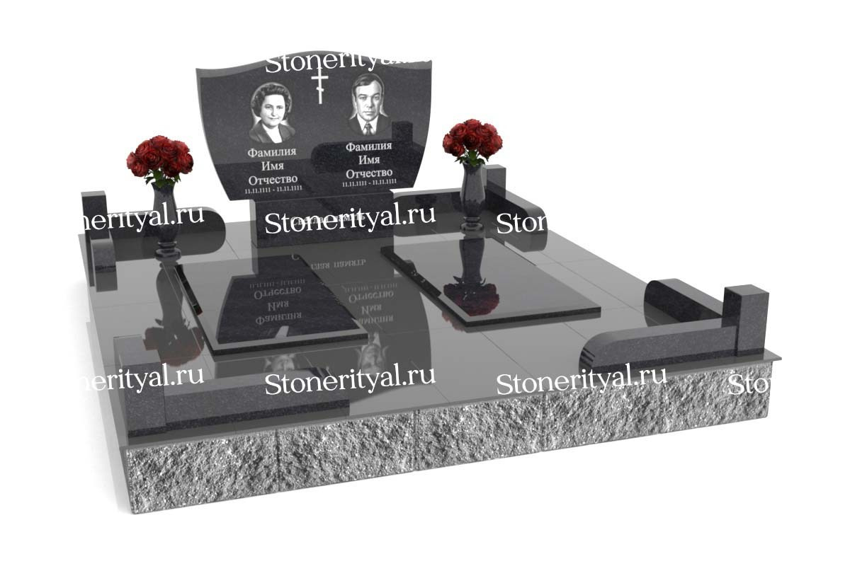 Семейные памятники. Изготовление и установка памятников в Москве и МО