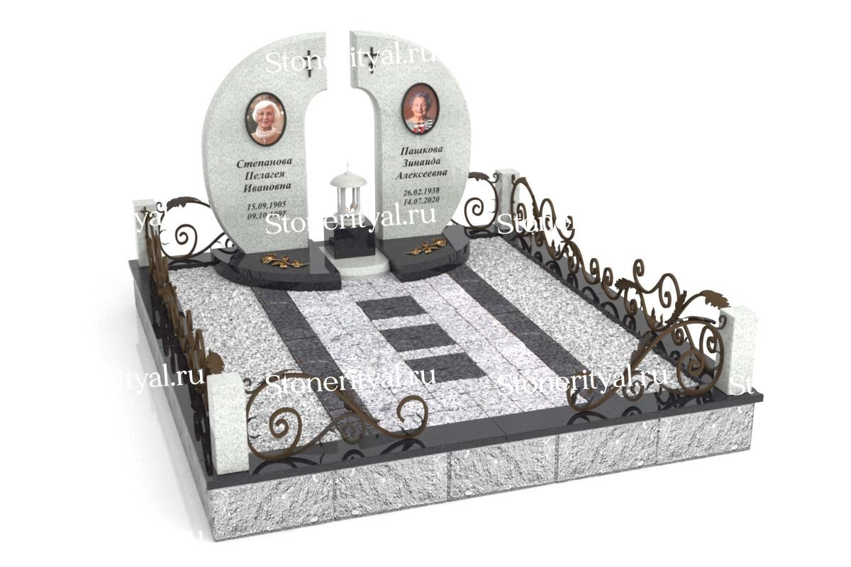 Семейные памятники. Изготовление и установка памятников в Москве и МО