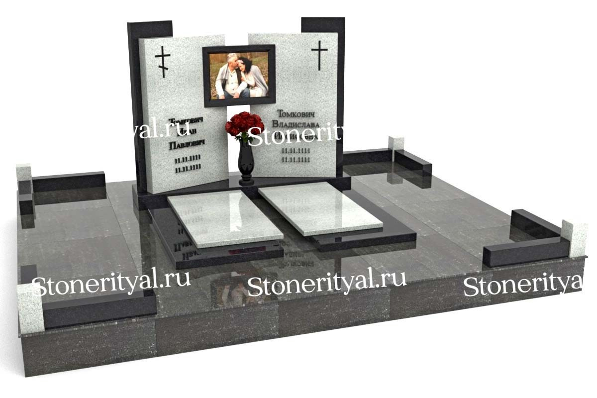 Семейные памятники. Изготовление и установка памятников в Москве и МО