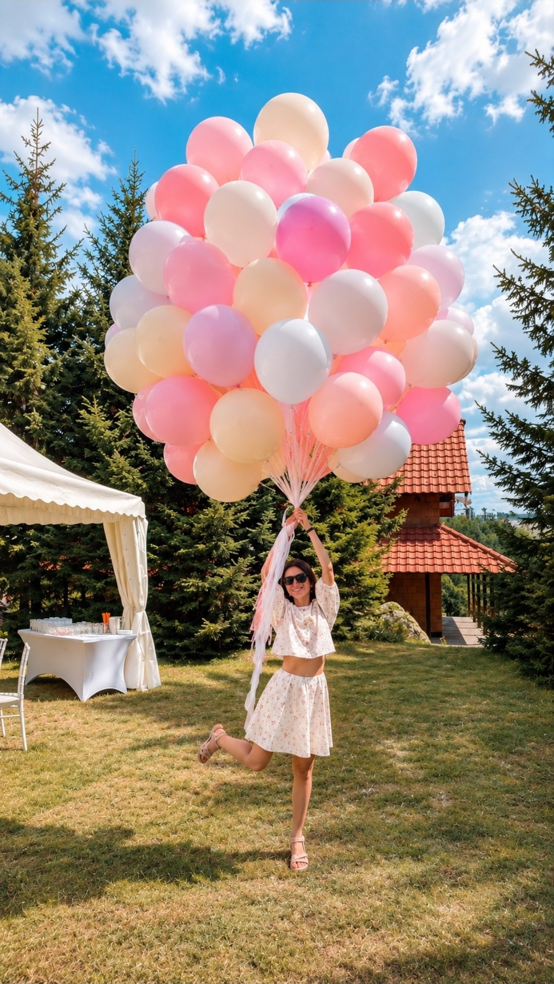 Za nju. Balone sa helijimom. Dekoracije balone. Dostava balone. Grad Novi Sad