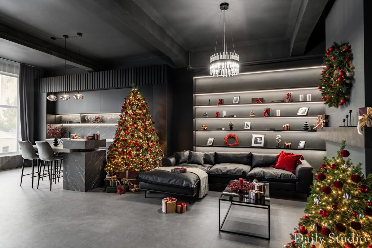 Новогодние студии, Новогодние залы для фотосессии в Санкт-Петербурге. Новогодние семейные фотосессии в СПб. Женский фотограф Санкт-Петербург Александра Колий