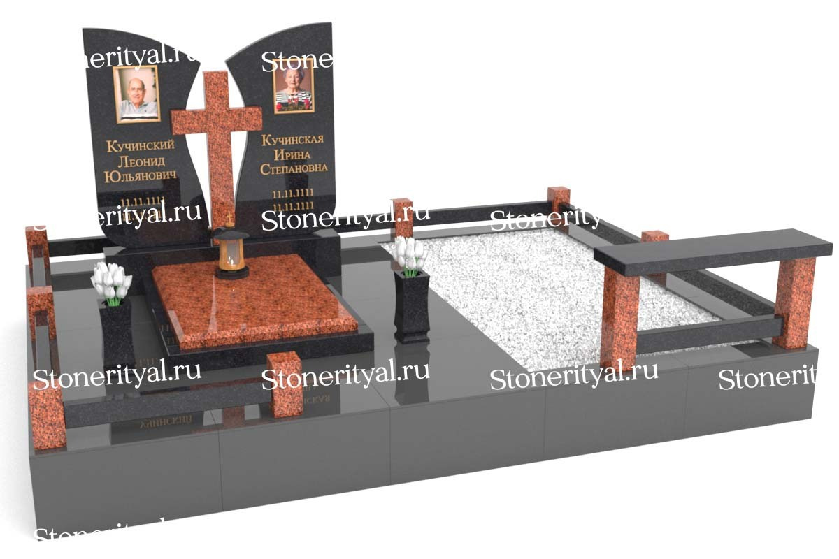 Семейные памятники. Изготовление и установка памятников в Москве и МО