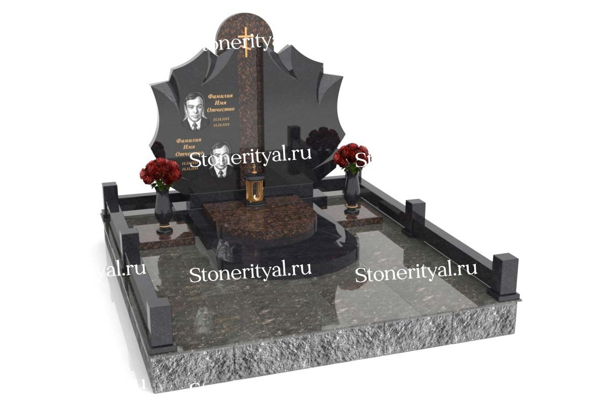 Семейные памятники. Изготовление и установка памятников в Москве и МО