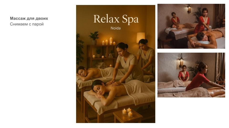 Контент фотосессия для тайского массажа в СПб