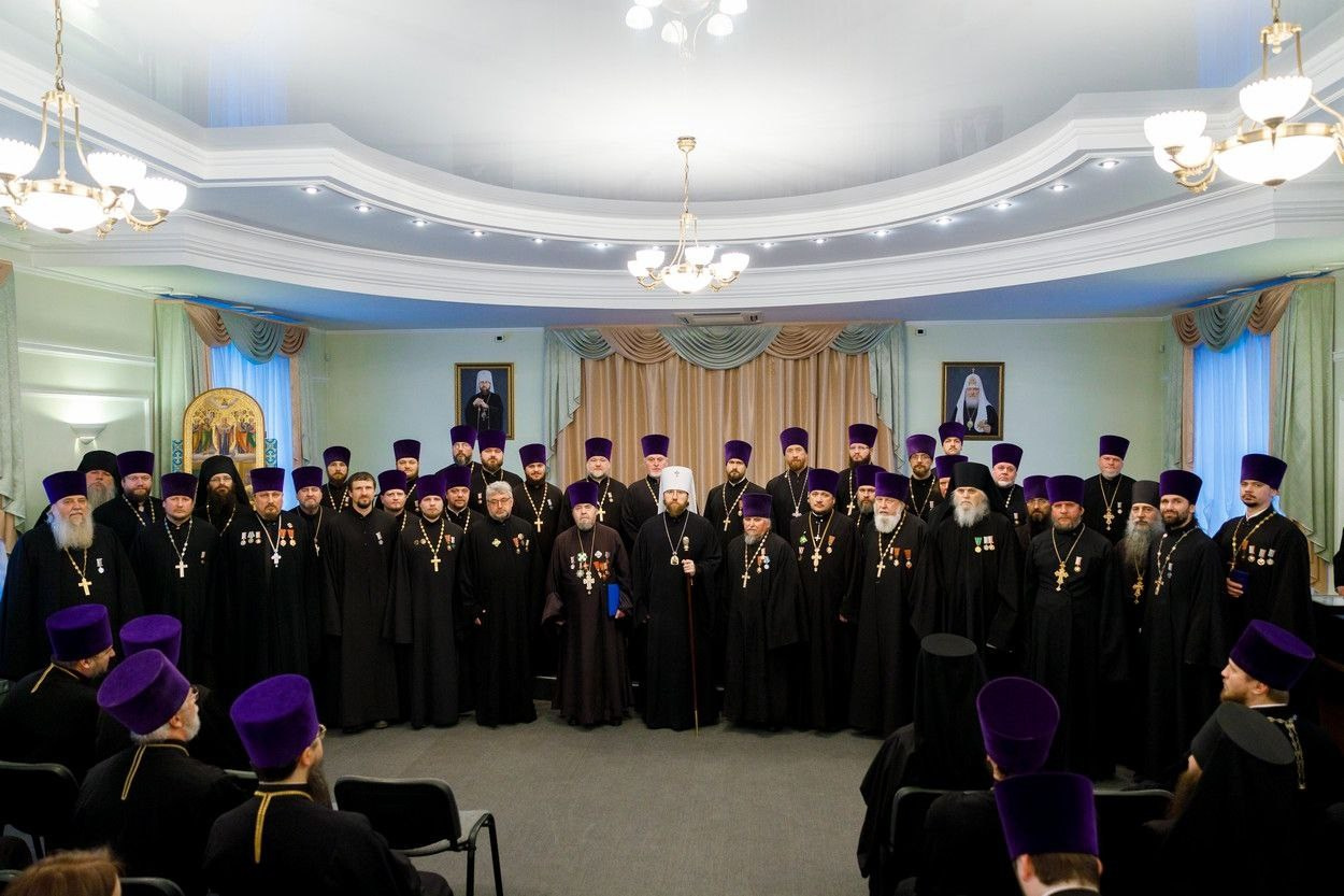 МИТРОПОЛИТ ИГНАТИЙ ВОЗГЛАВИЛ ЕЖЕГОДНОЕ ЕПАРХИАЛЬНОЕ СОБРАНИЕ ДУХОВЕНСТВА САРАТОВСКОЙ ЕПАРХИИ. Саратовское Северо-Западное благочиние