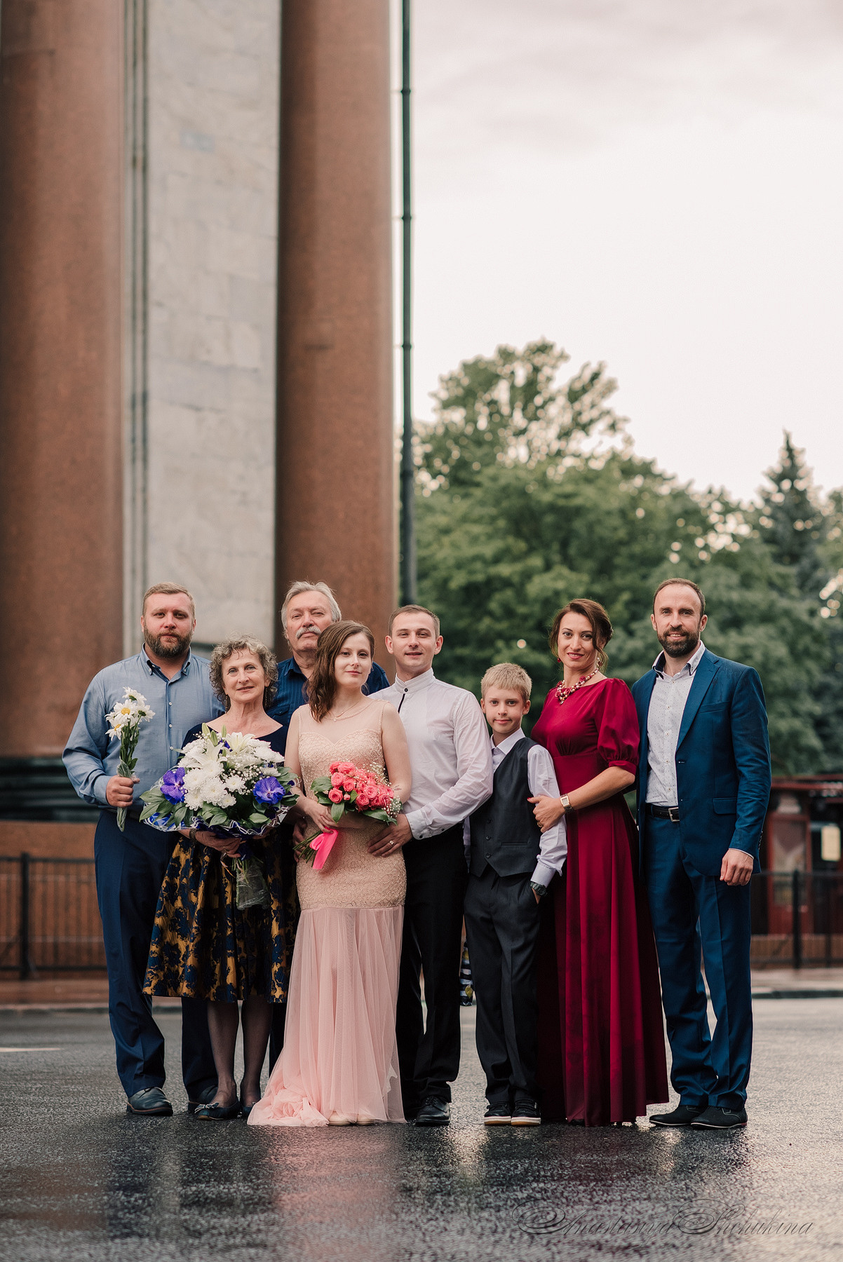 Ангелина и Денис. Дождь и счастье в городе. Семейный и Свадебный фотограф. Санкт-Петербург. Пушкин