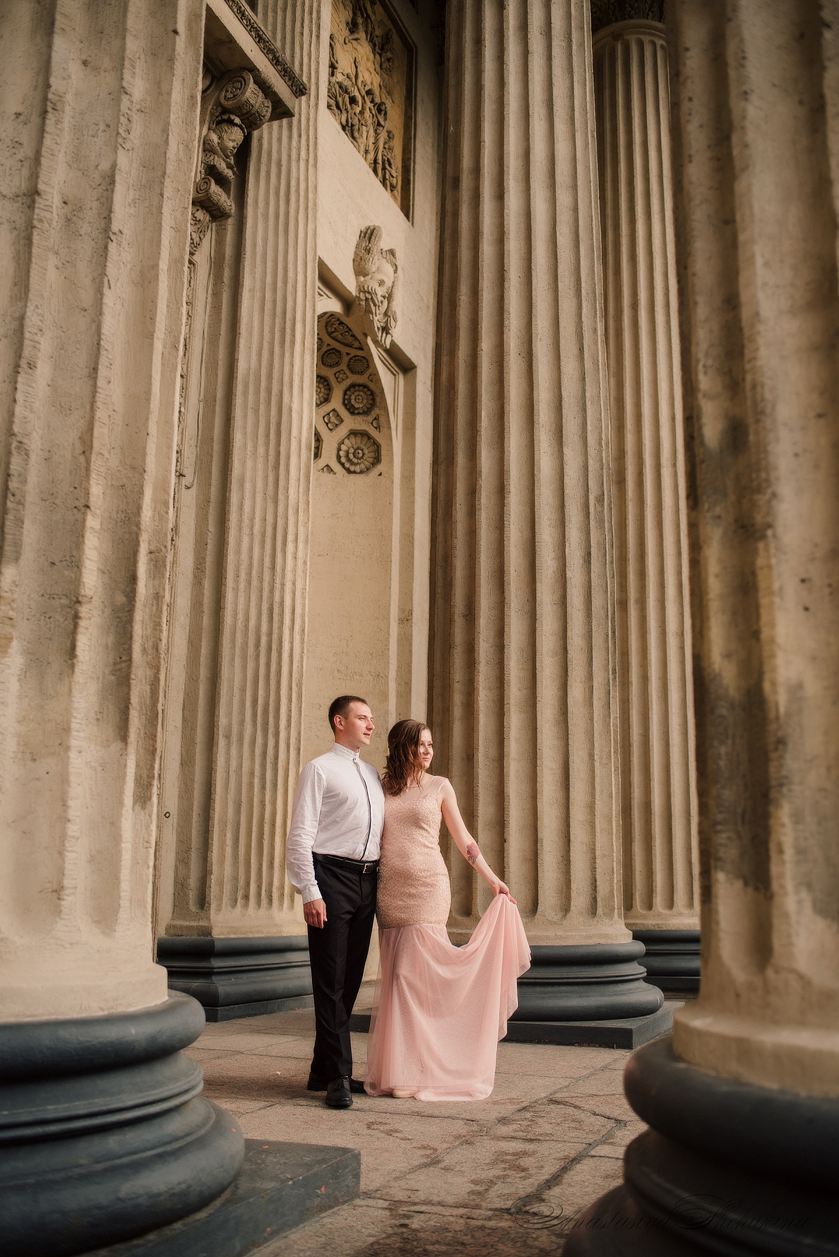 Ангелина и Денис. Дождь и счастье в городе. Семейный и Свадебный фотограф. Санкт-Петербург. Пушкин
