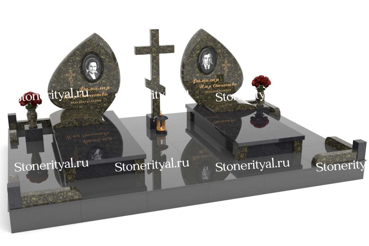 Семейные памятники. Изготовление и установка памятников в Москве и МО