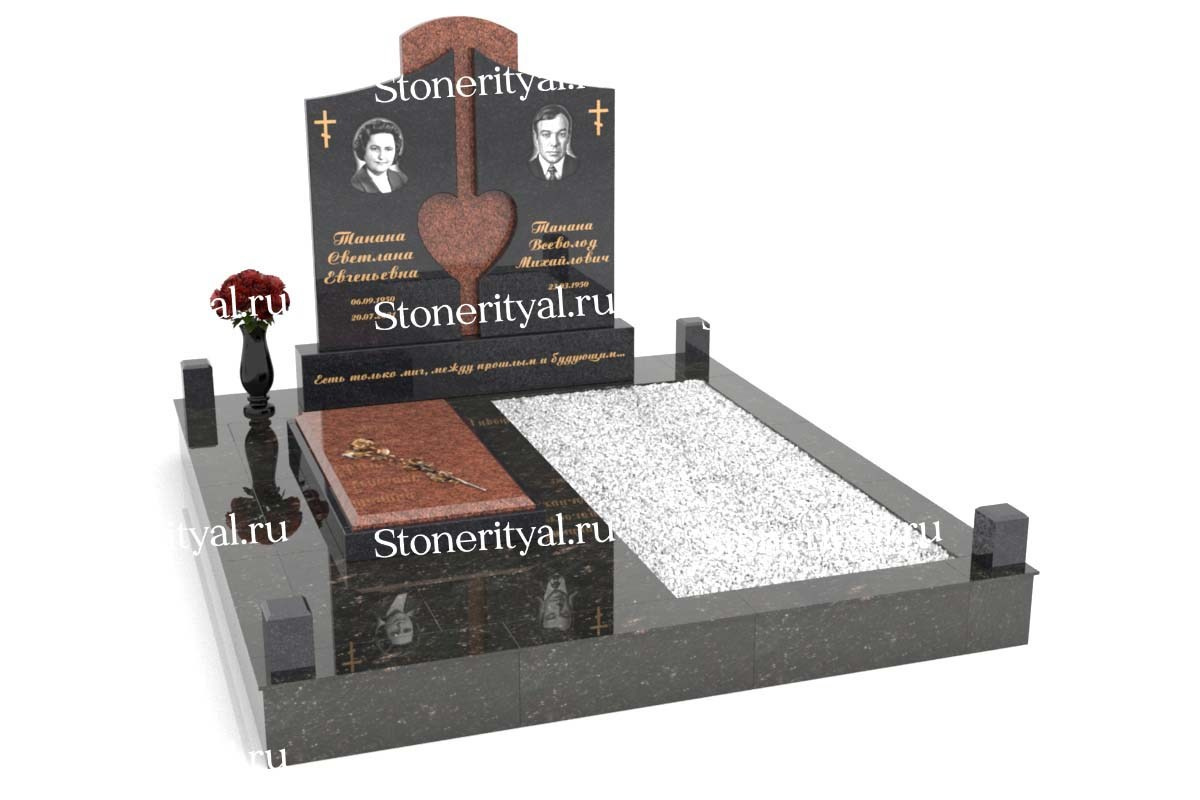 Семейные памятники. Изготовление и установка памятников в Москве и МО