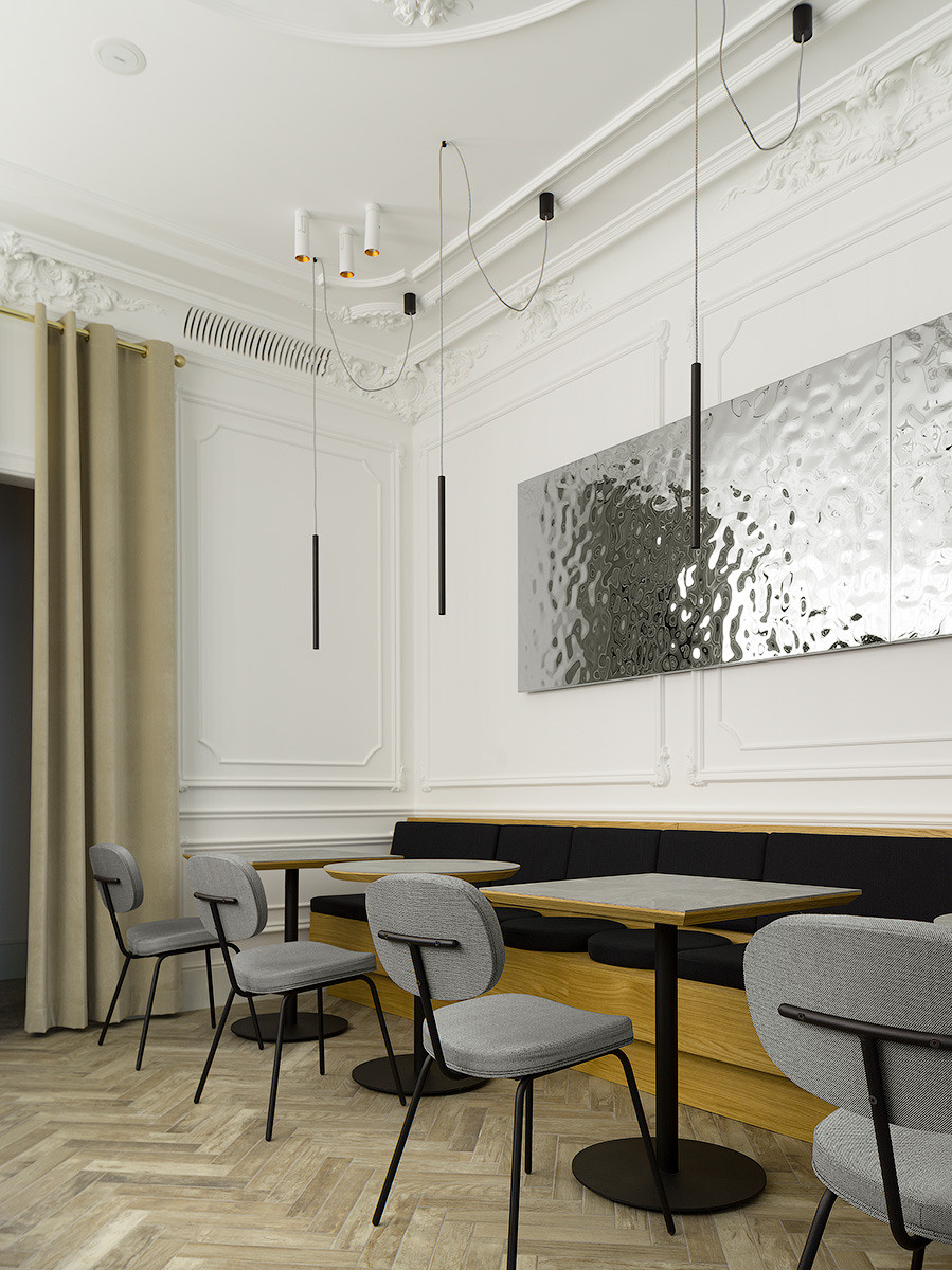 White Coffee in Saratov Russia designed by QUADRUM STUDIO