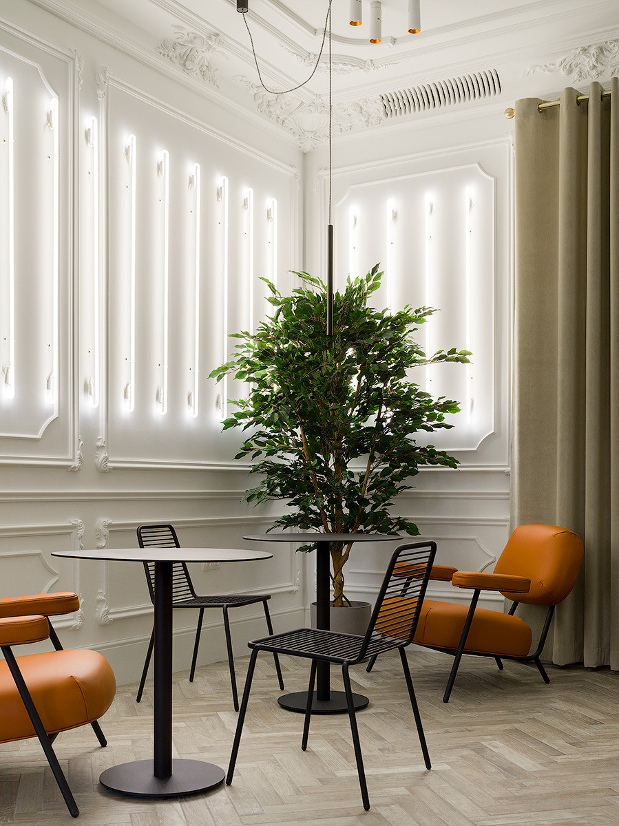 White Coffee in Saratov Russia designed by QUADRUM STUDIO