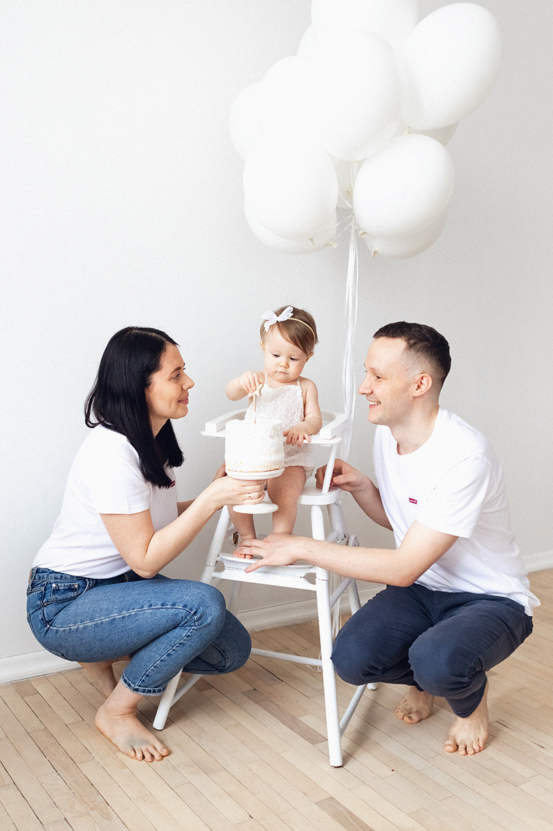 фотосессия первый день рождения