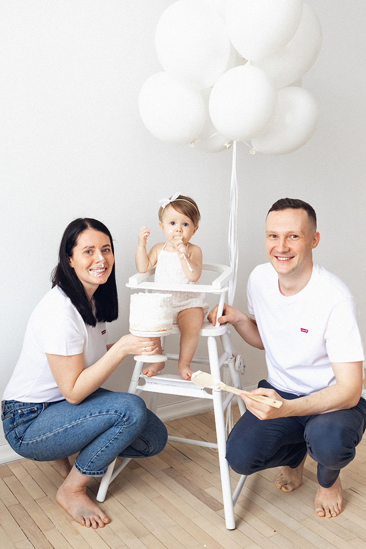 фотосессия первый день рождения